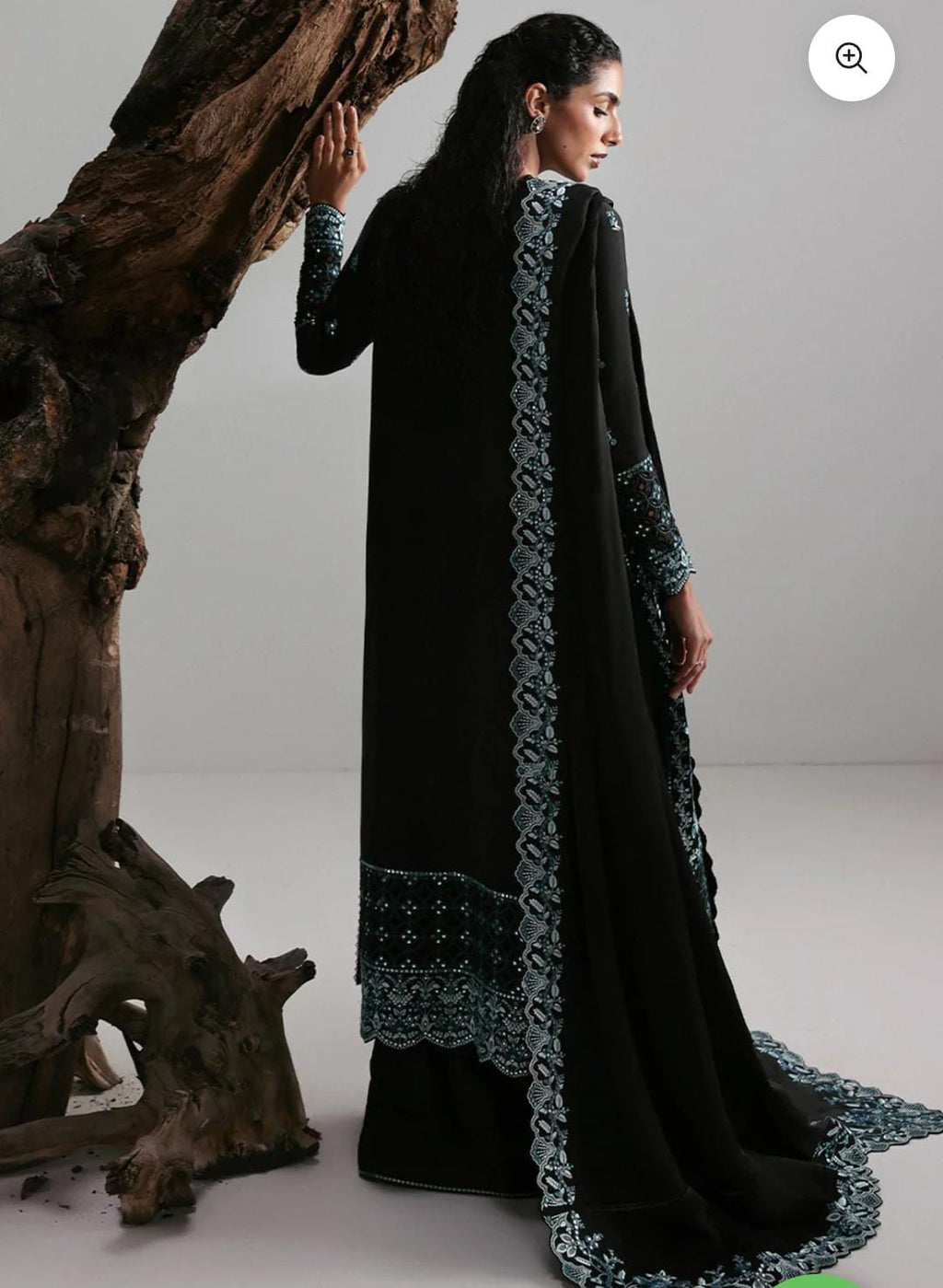 Afrozeh silk luxury emb shawl