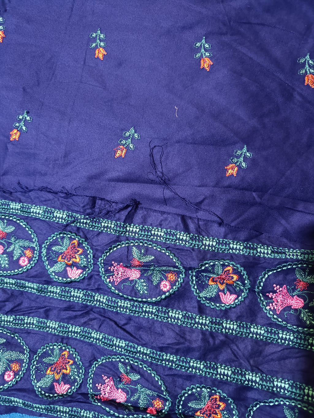 Maria b linen embroidered shirt