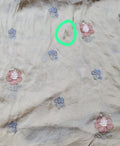 Bareeze Emb chiffon dupatta with cut