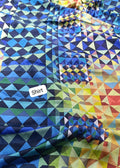 Branded printed silk shirt