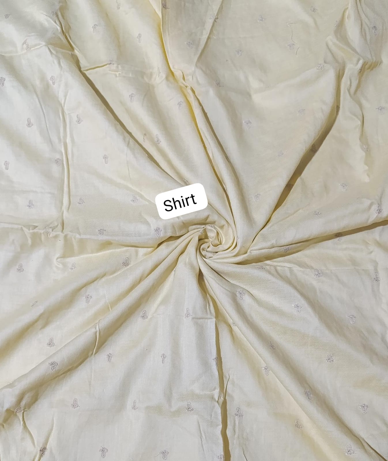 Branded lawn emb self print shirt