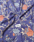 Maria B winter printed  khaddar shirt