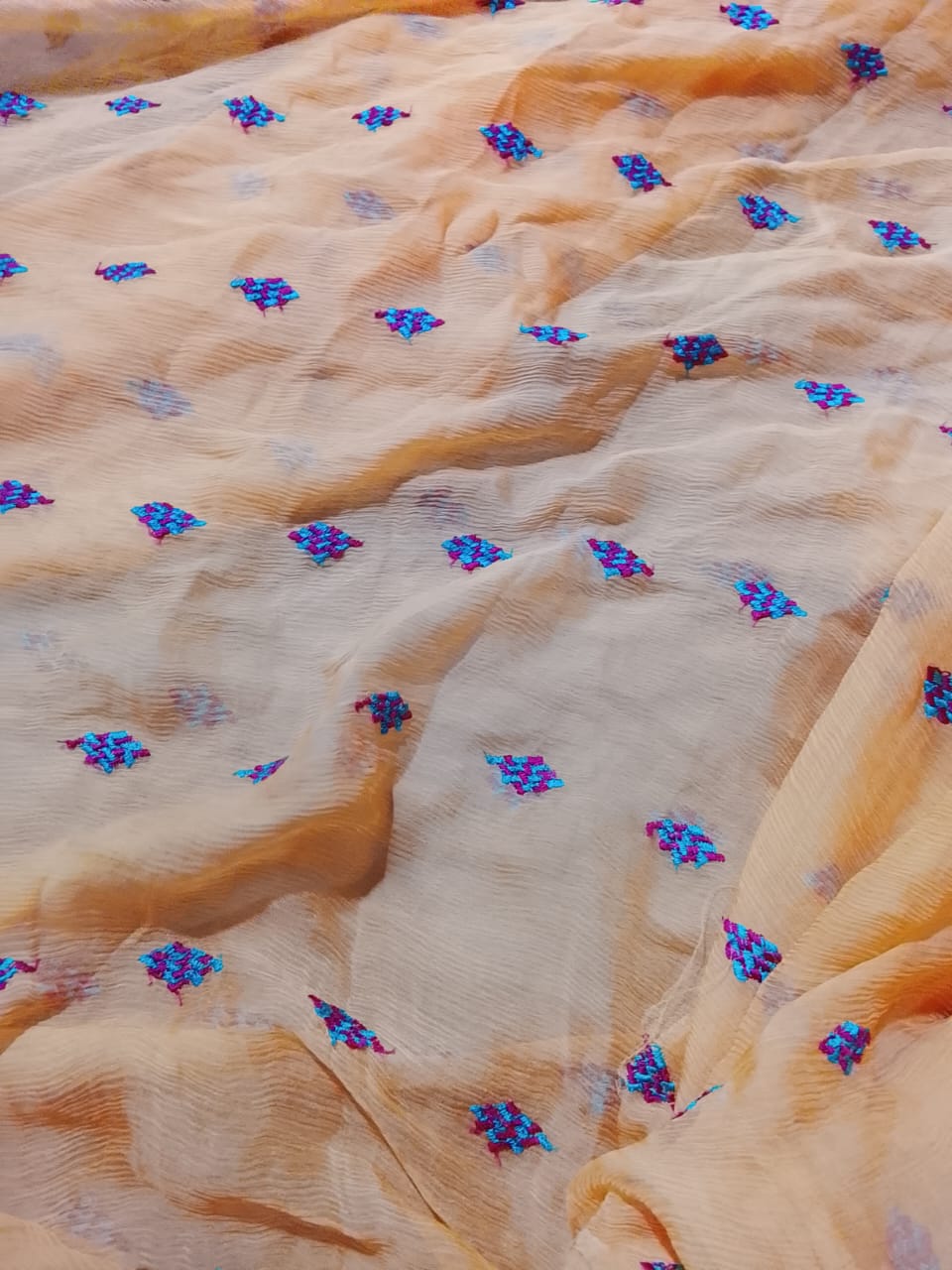 Bareeze embroidered chiffon dupatta