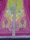 Ethnic  lawn silk printed short shirt unstitched