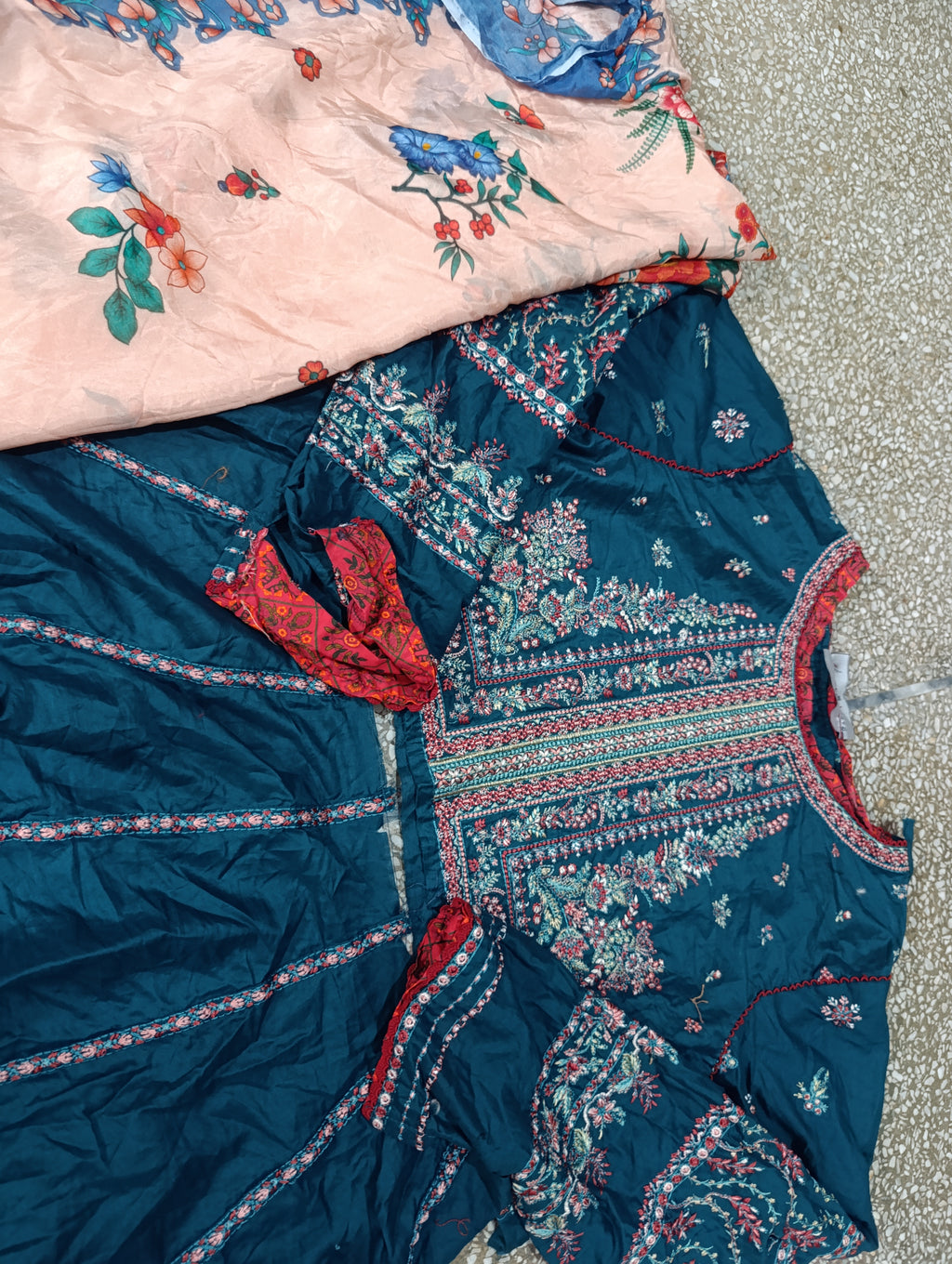 Hussain rehar lawn heavy Sami stitch frock