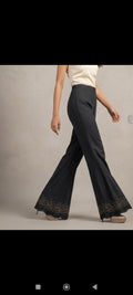 Sana safinaz lawn emb  trouser bell-bottom xs
