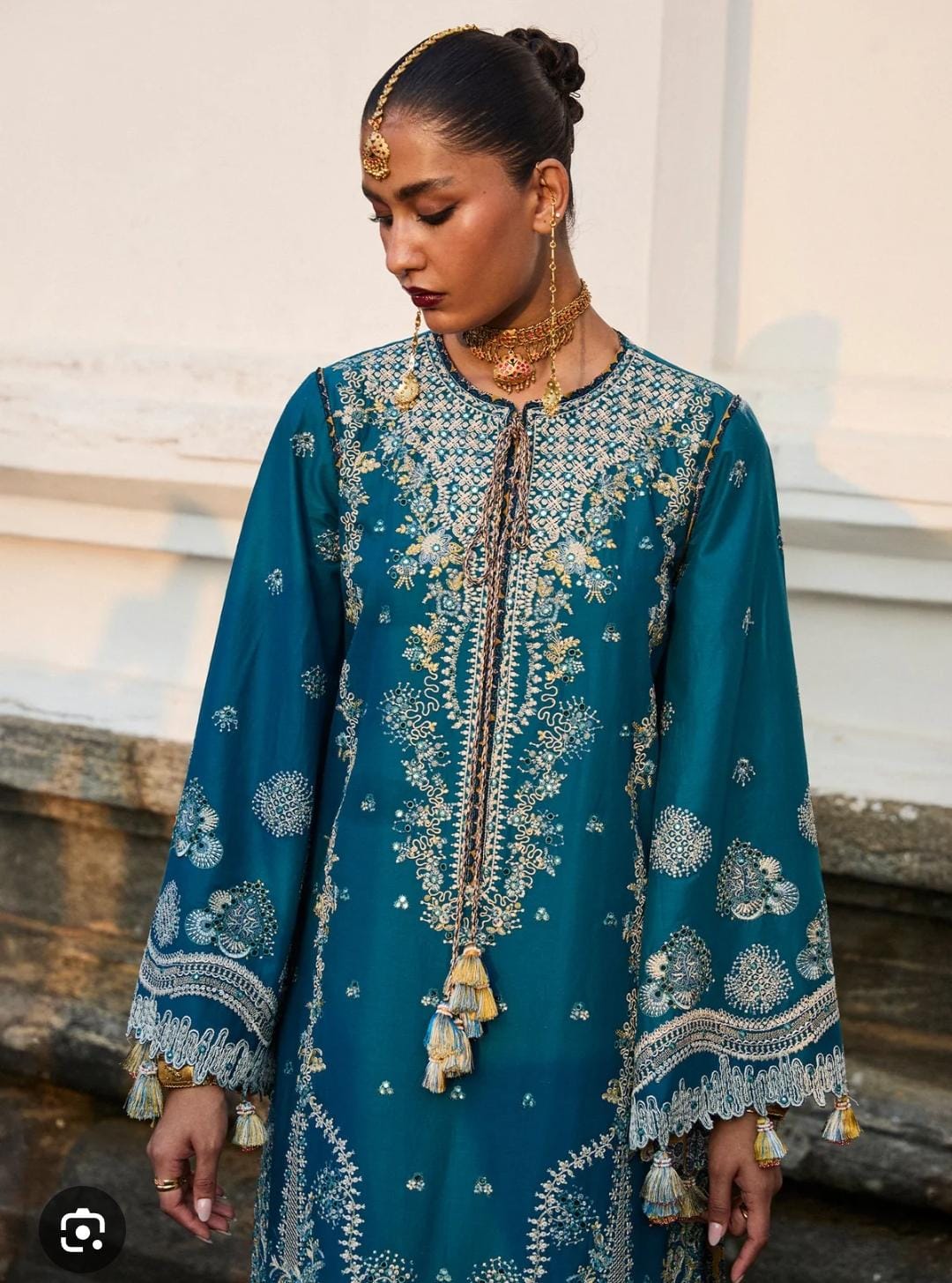 HussainRehar lawn luxury emb 2pc bfresh