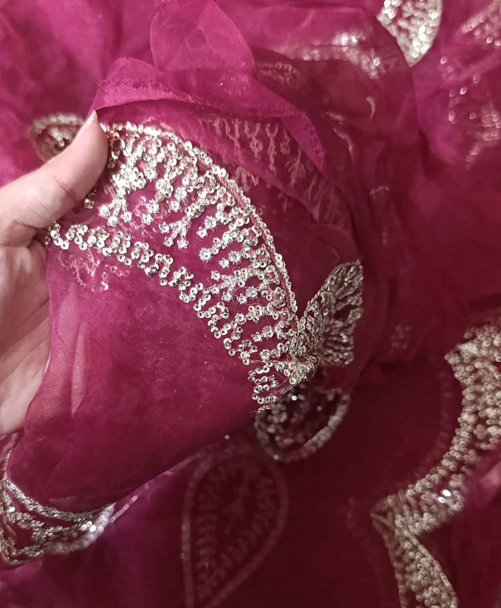 HussainRehar  organza emb fancy dupatta befresh
