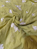 HussainRehar pure chiffon embroidered dupatta