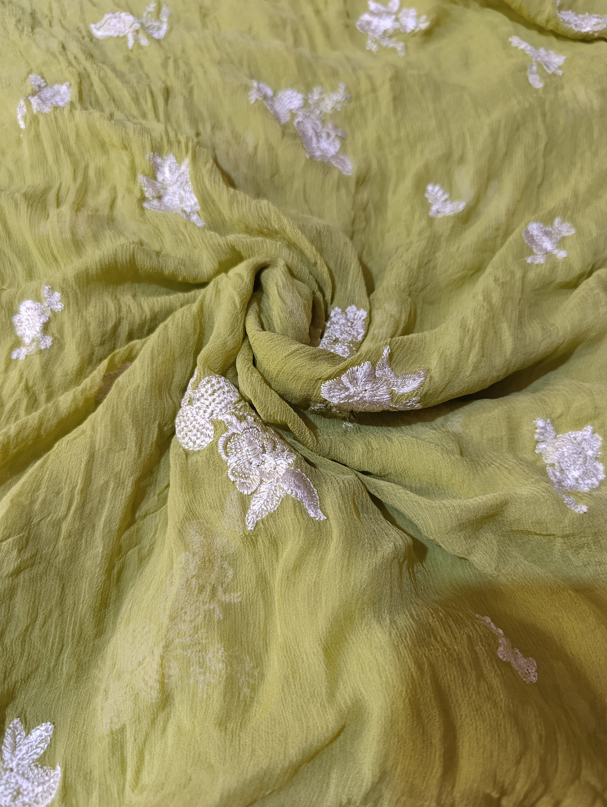HussainRehar pure chiffon embroidered dupatta