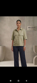 Evervanna western cotton  silk shirt m/L