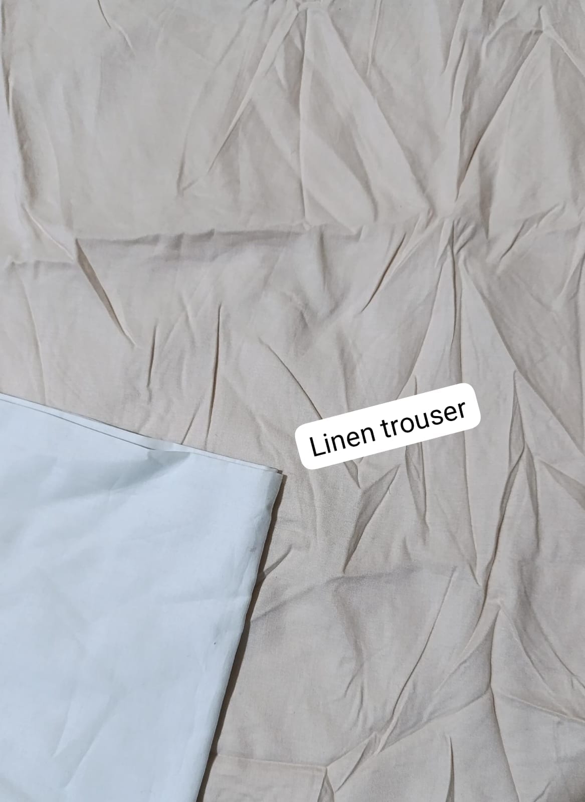 Branded winter linen trouser