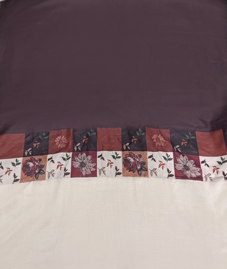 Baroque acrylic printed shawl
