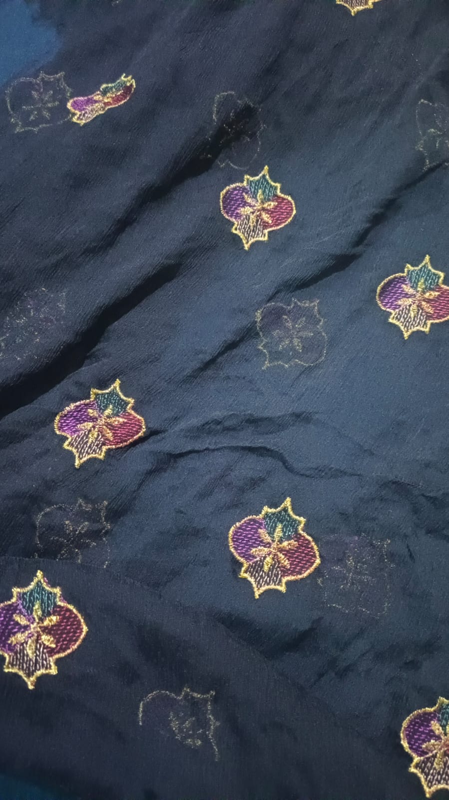 Bareeze embroidered chiffon dupatta