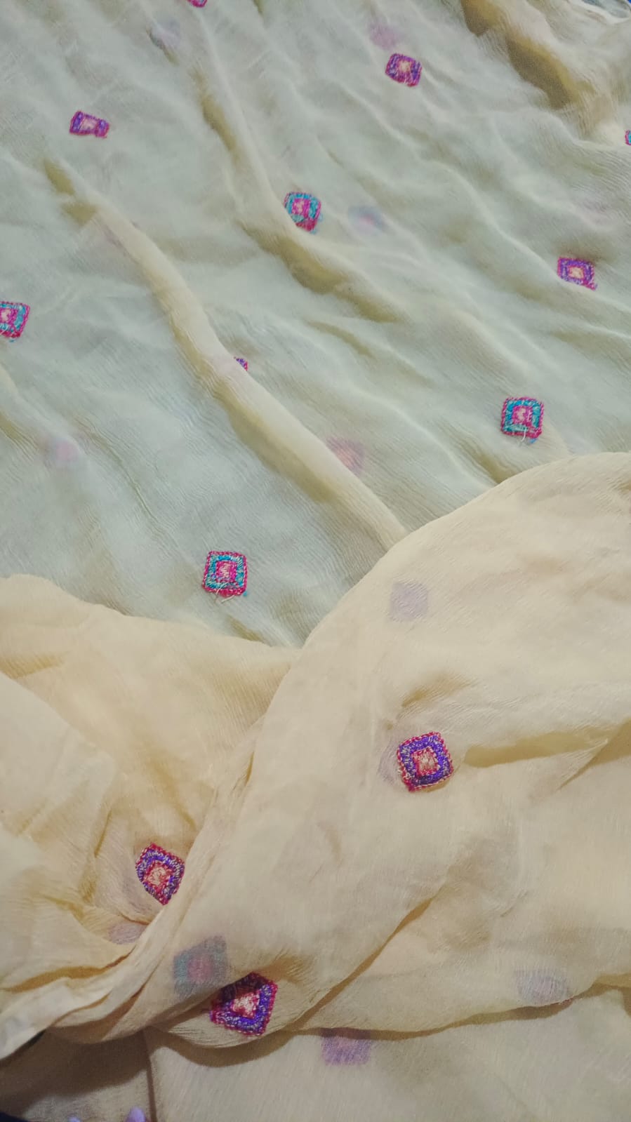 Bareeze embroidered chiffon dupatta