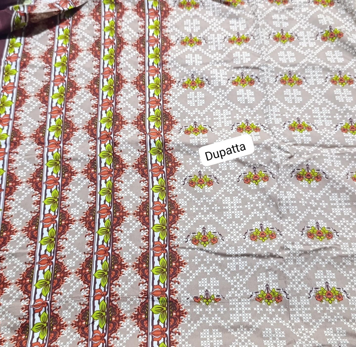 Branded   winter printed linen dupatta