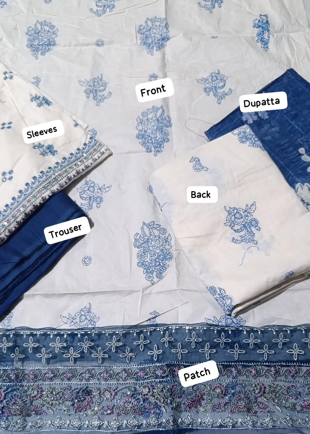 Batik emb lawn  3pc