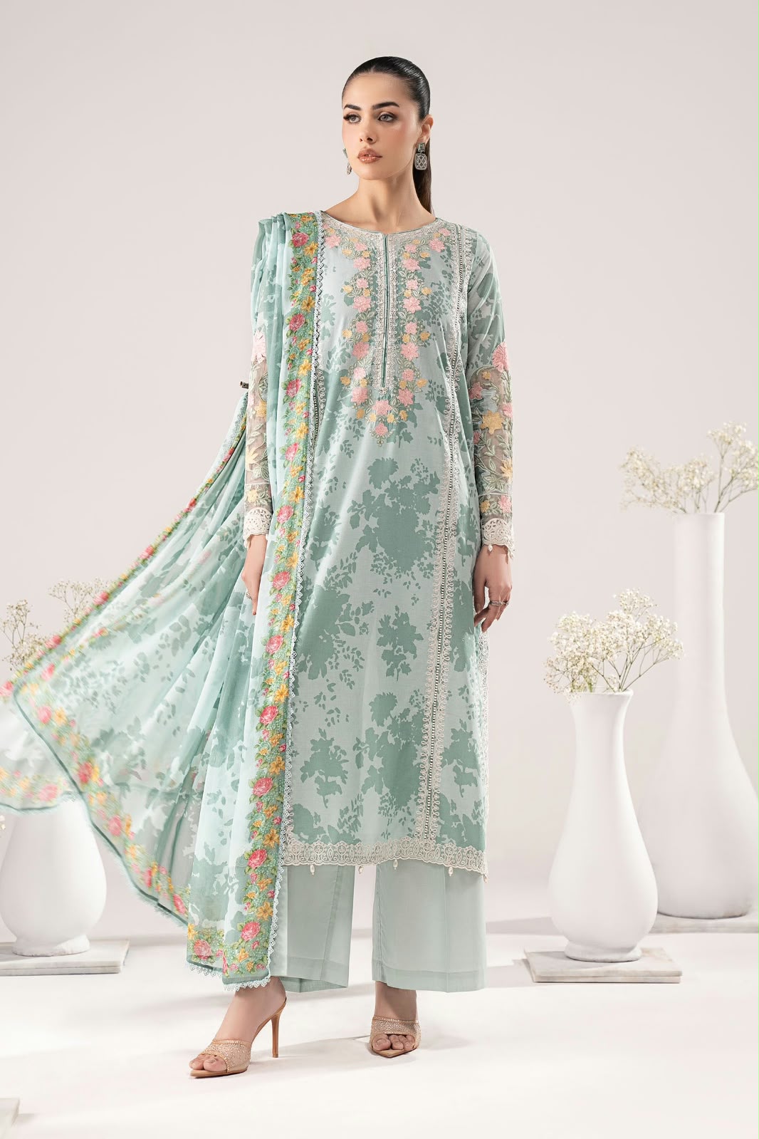 Maria b lawn leftover 3 piece