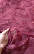 Branded  organza emb dupatta leftover