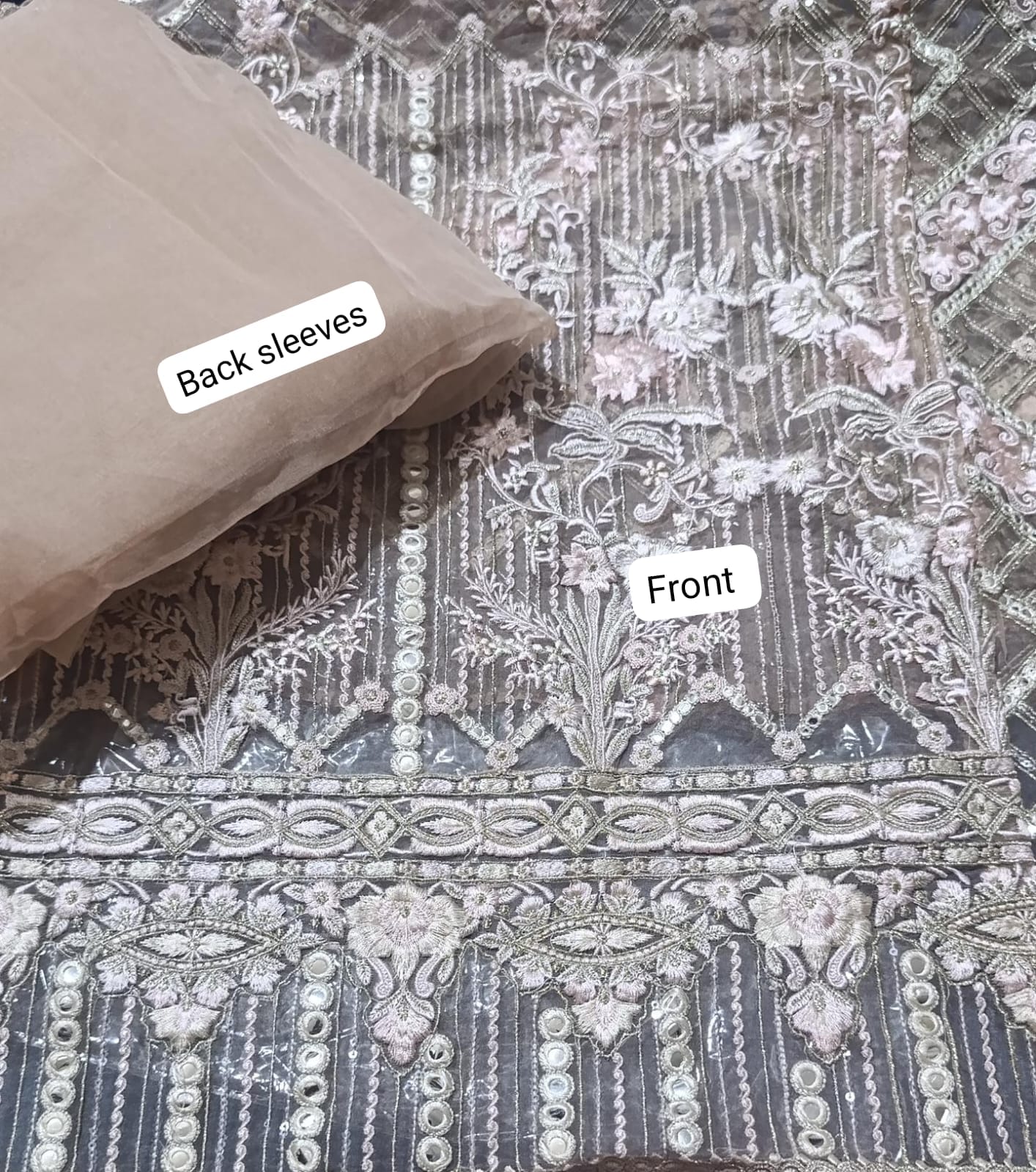Thread and motivz fancy organza shirt