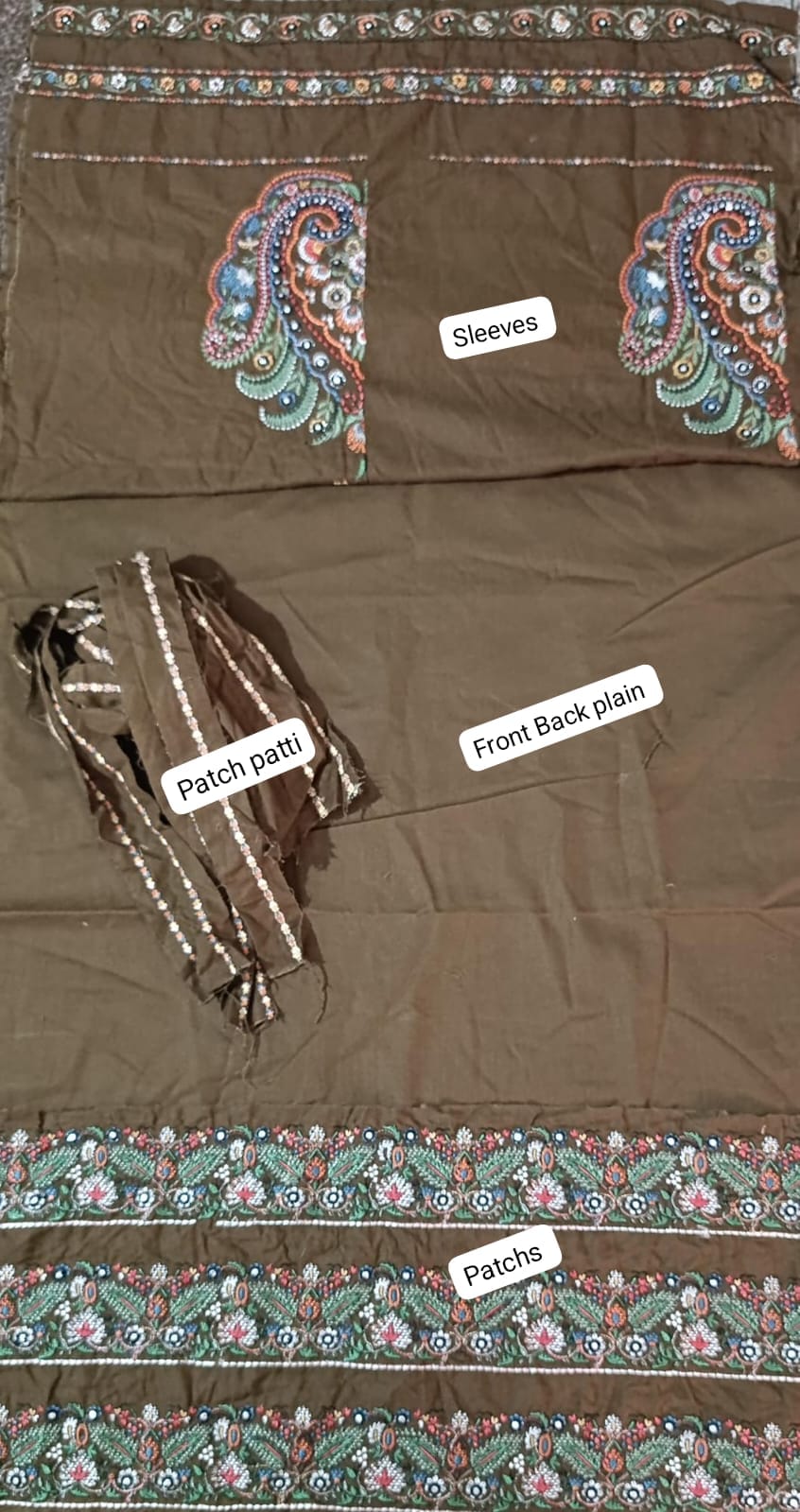 HussainRehar winter emb khaddar shirt