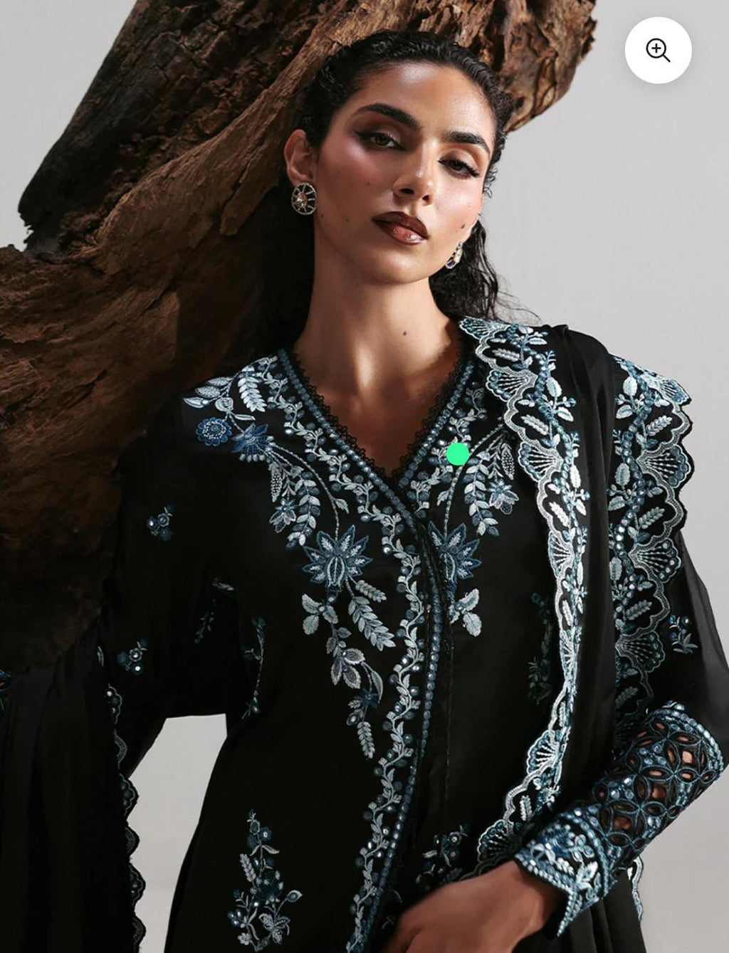 Afrozeh silk luxury emb shawl