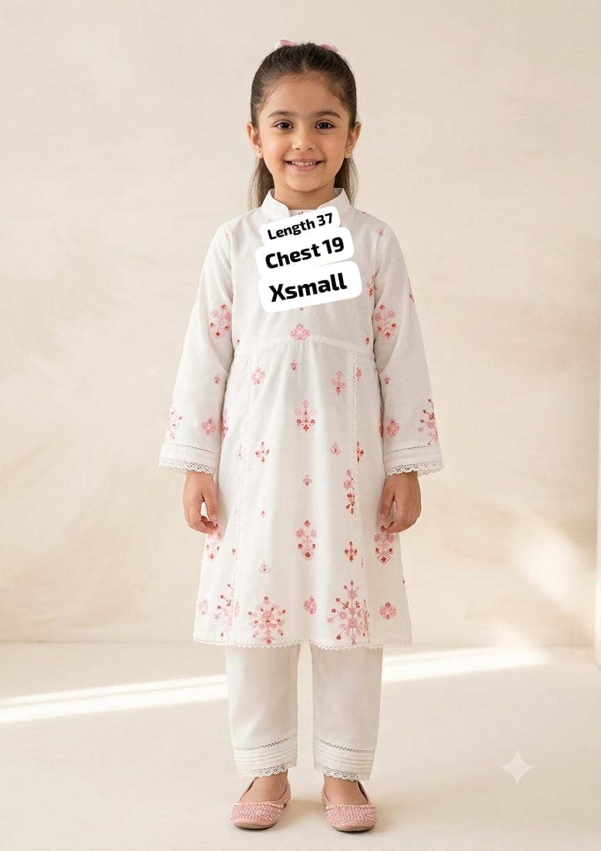 Kids emb Lawn frock xsmall bfresh