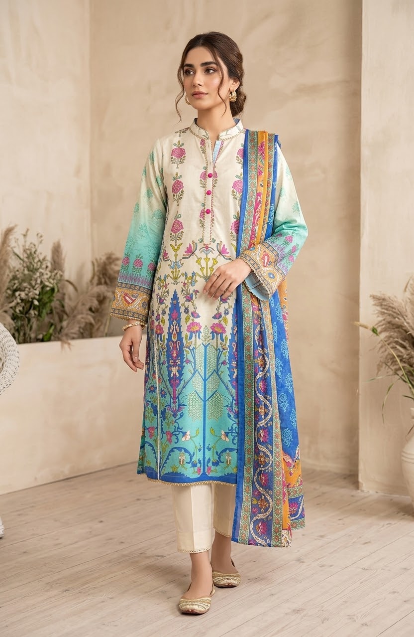 MTJ printed lawn 3pc small size