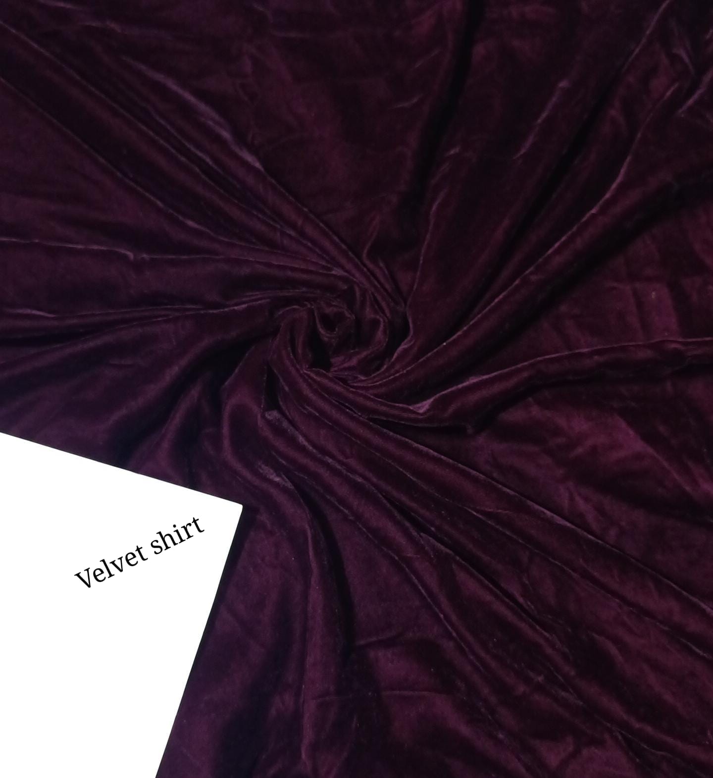 Hussain rehar velvet shirt maroon