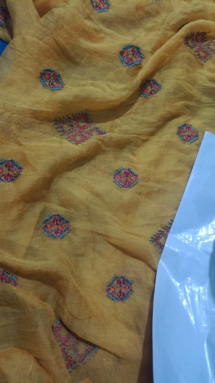 Bareeze embroidered chiffon dupatta