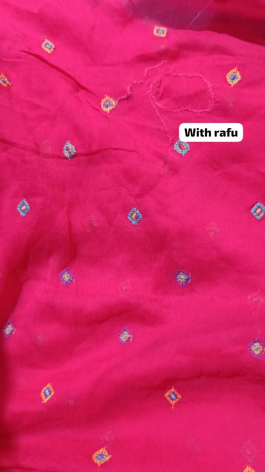 Bareeze Emb chiffon dupatta with raffu