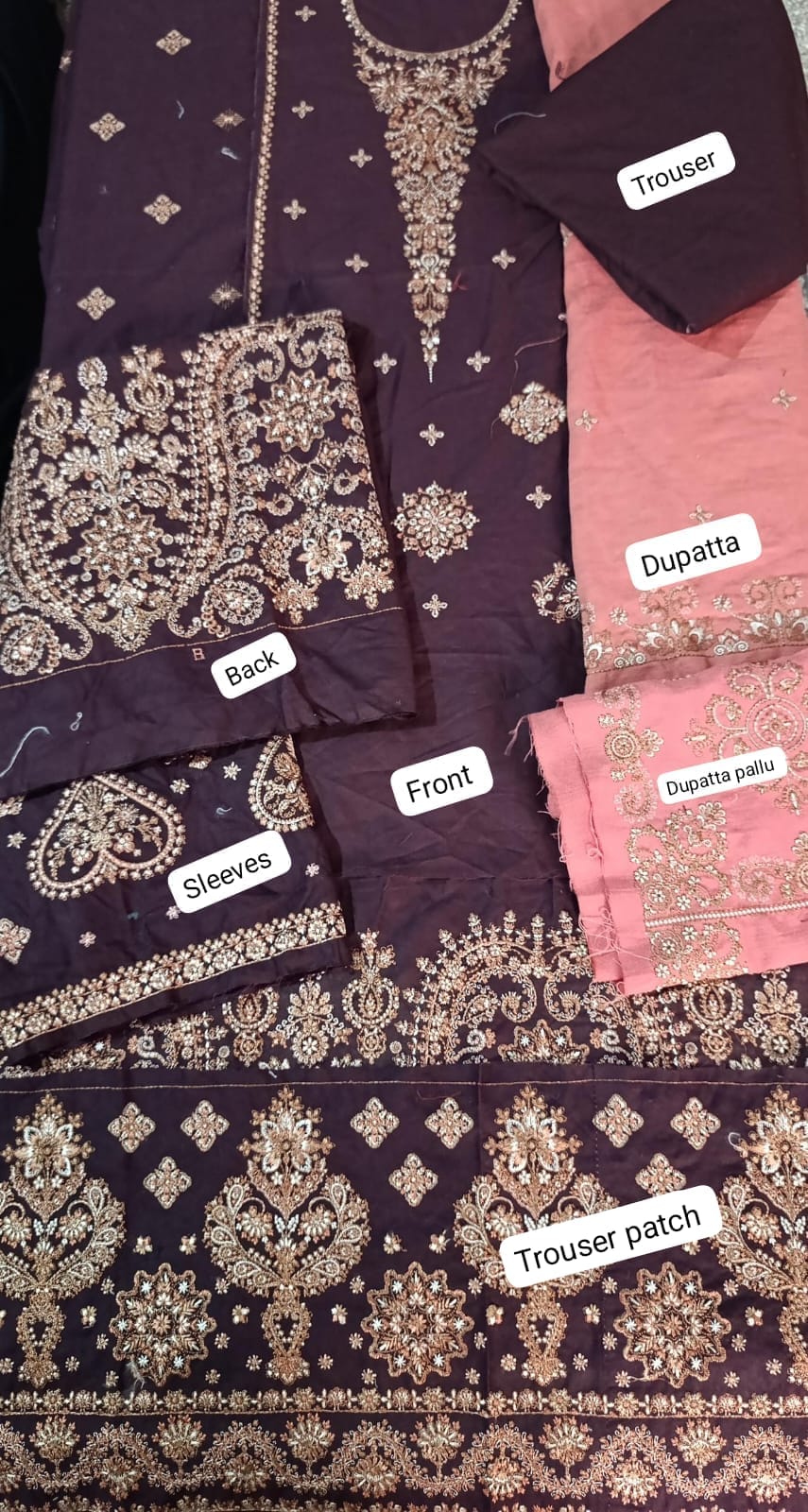 HussainRehar winter khaddar emb 3pc