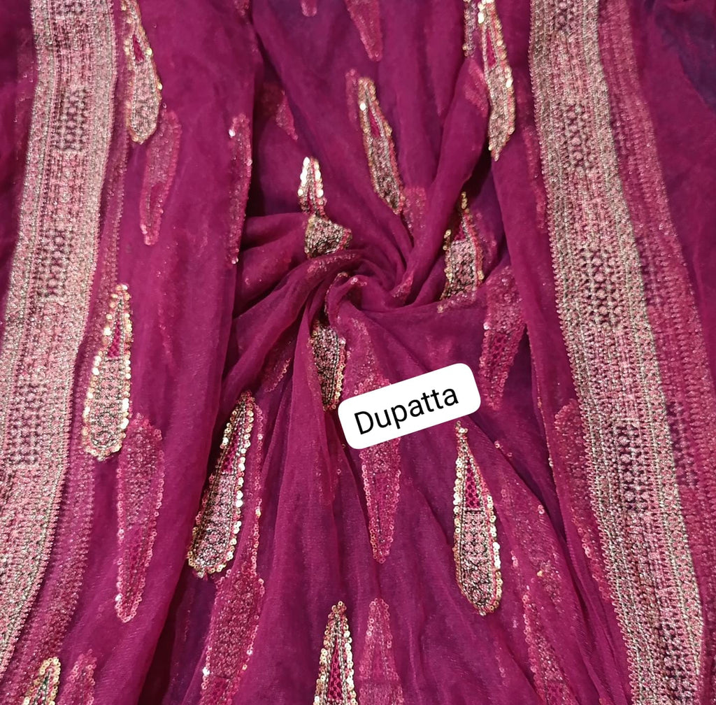 Hussain rehar luxury  Emb net dupatta