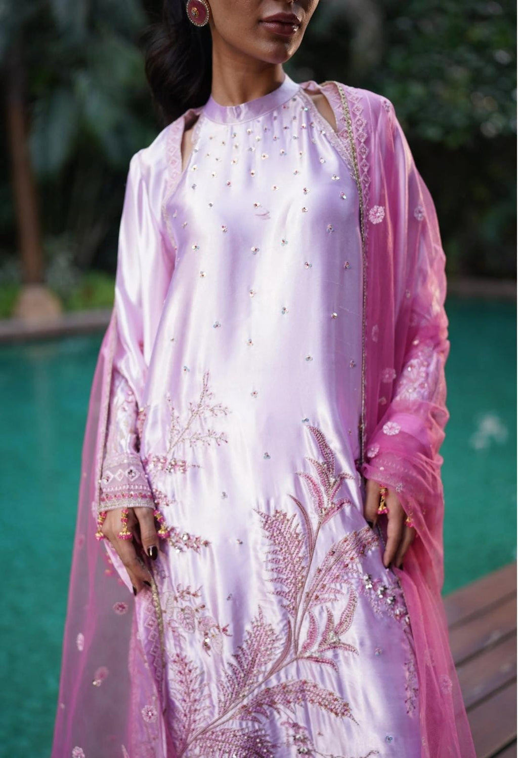 IRA international brand silk formal emb without embalishment 2pc