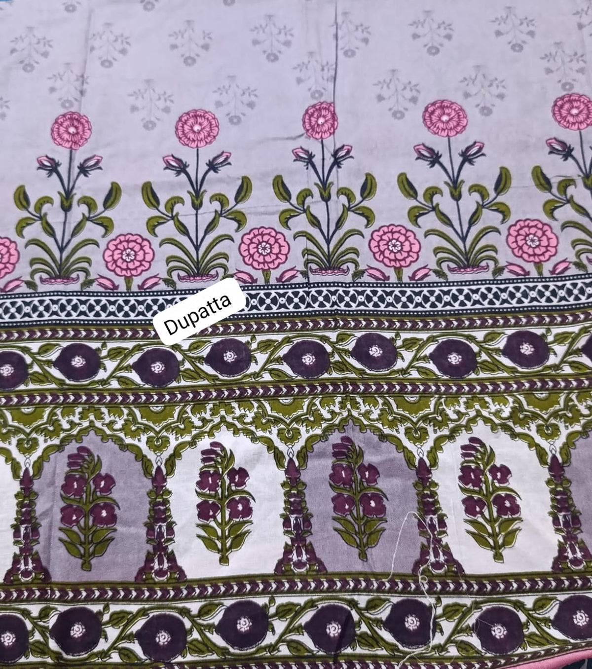 Branded khaddar printed dupatta