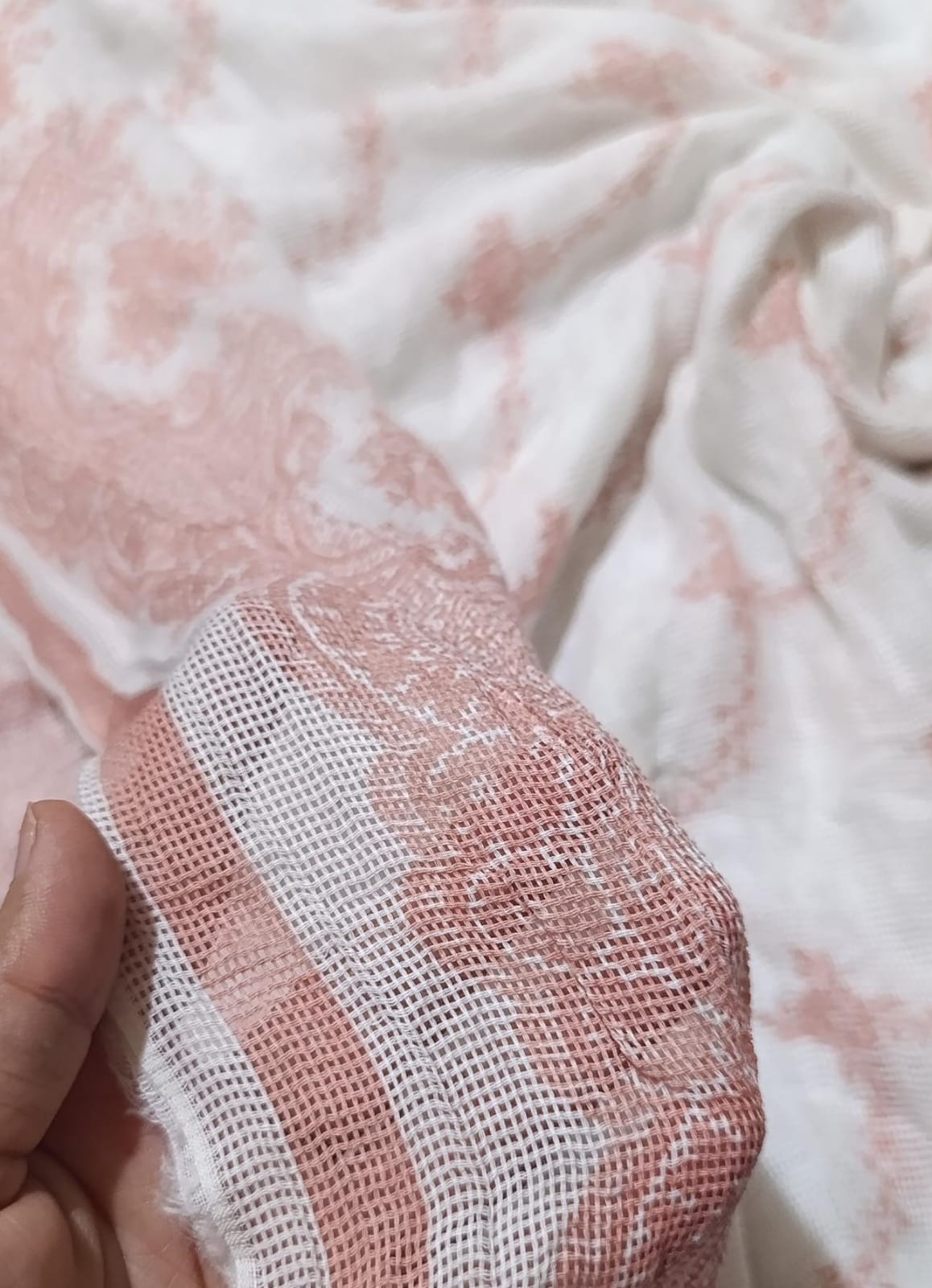 Nishat printed khaddi net dupatta
