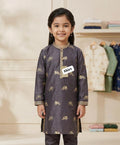 Kids j. Cotton silk block print 2pc 6/7 yr