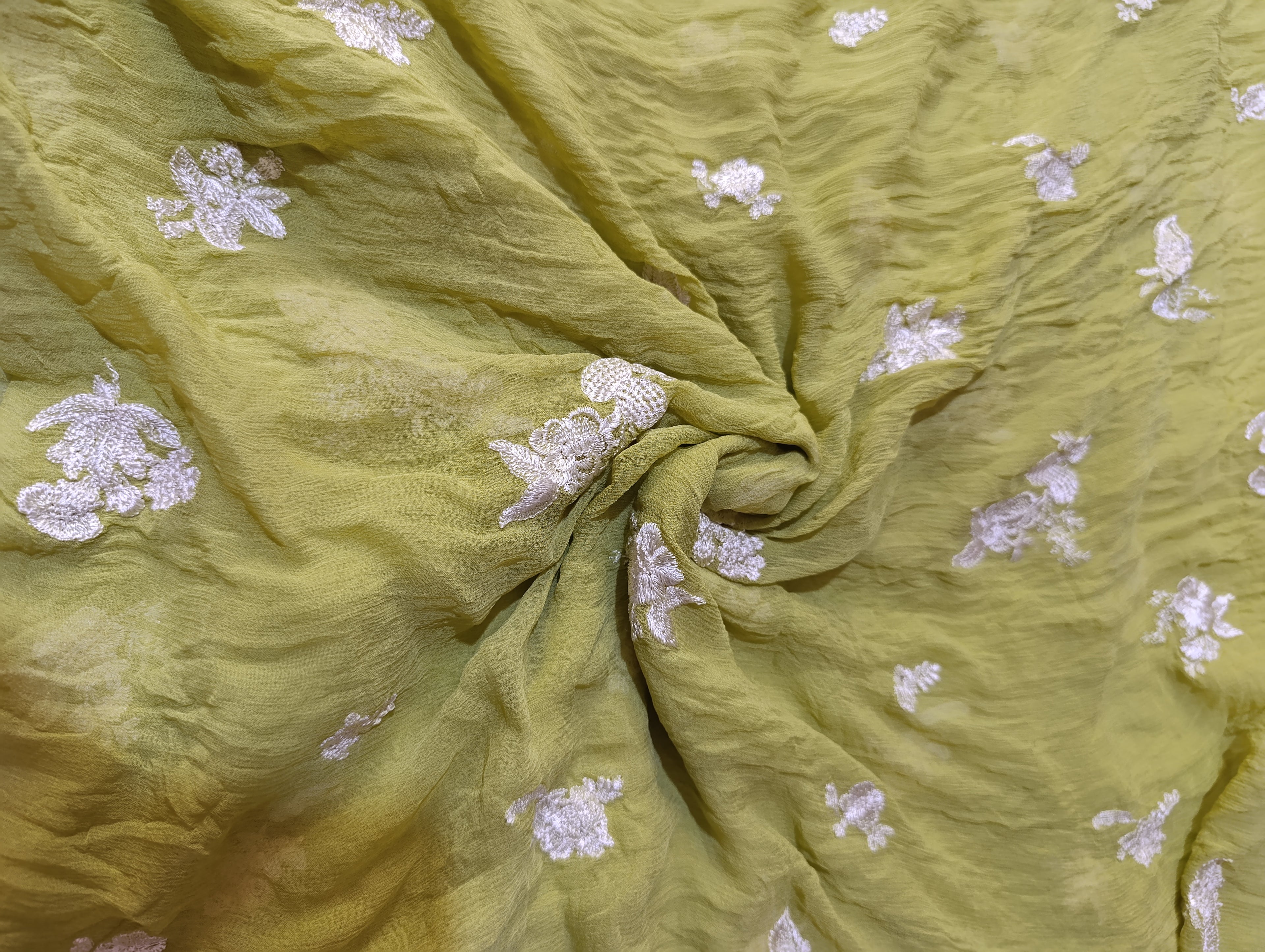 HussainRehar pure chiffon embroidered dupatta