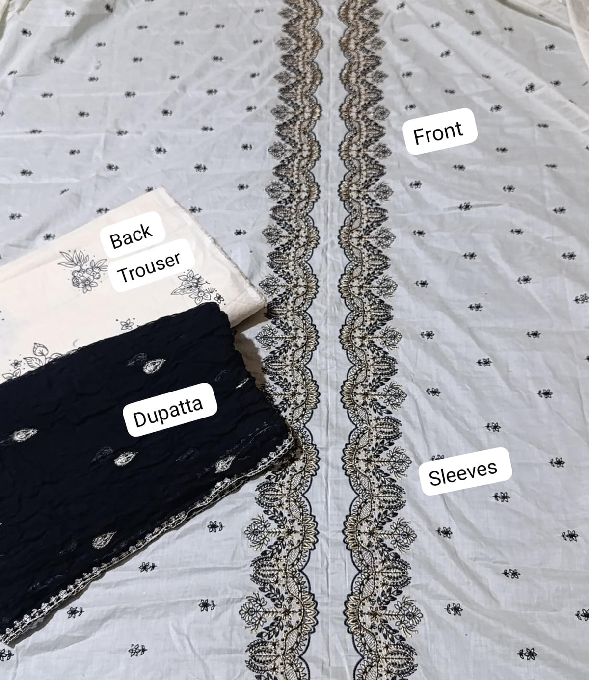 Batik emb lawn 3pc