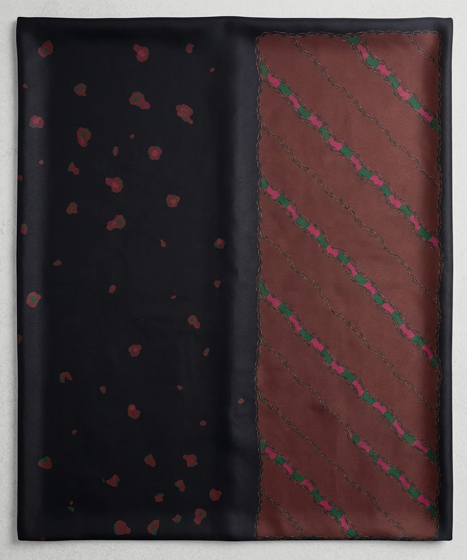 Baroque acrylic printed shawl