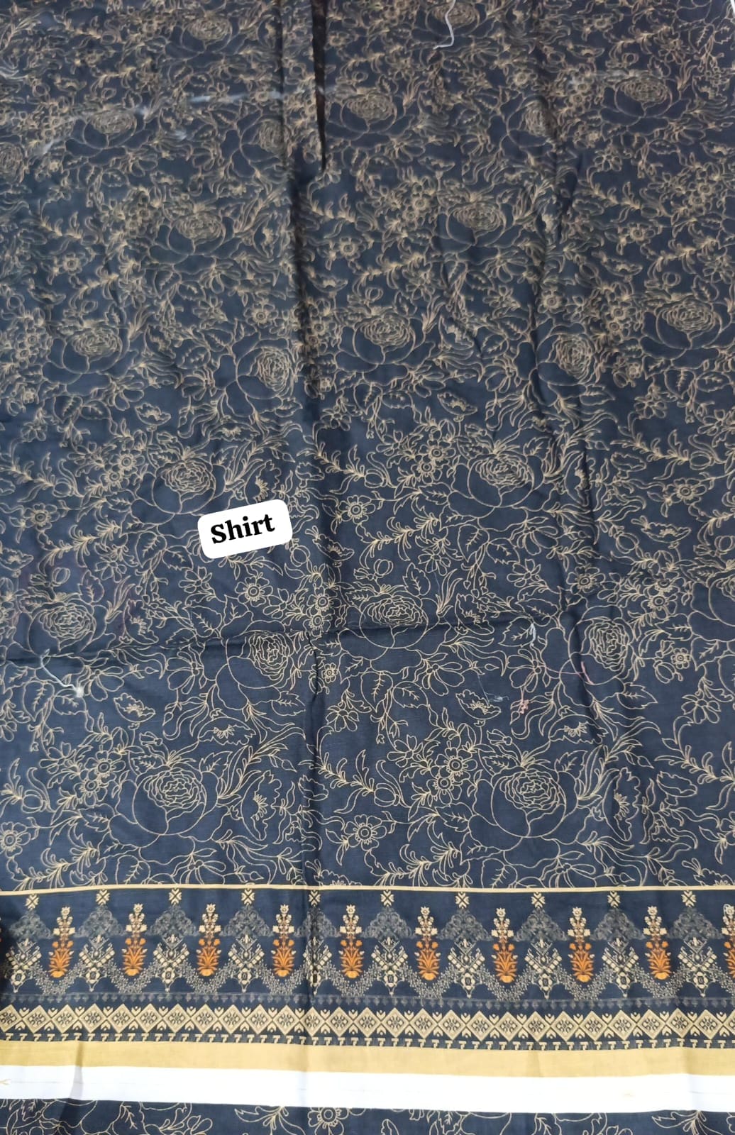 Branded winter printed khaddar shirt