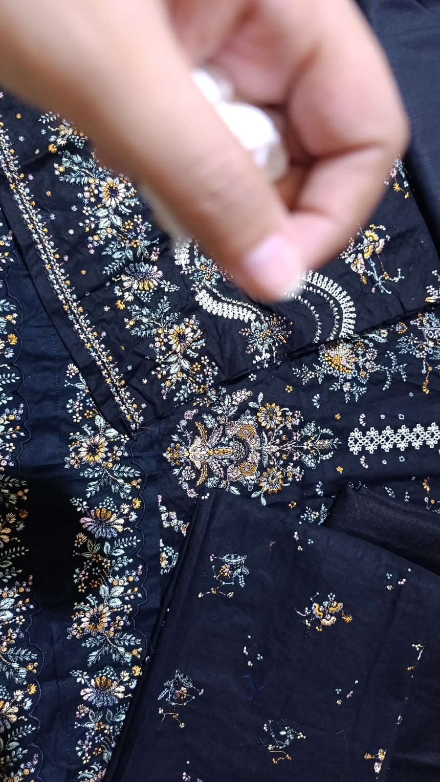 HussainRehar winter khaddar luxury emb 3pc