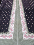 Ethnic khaddar printed kaftan shirt unstitched