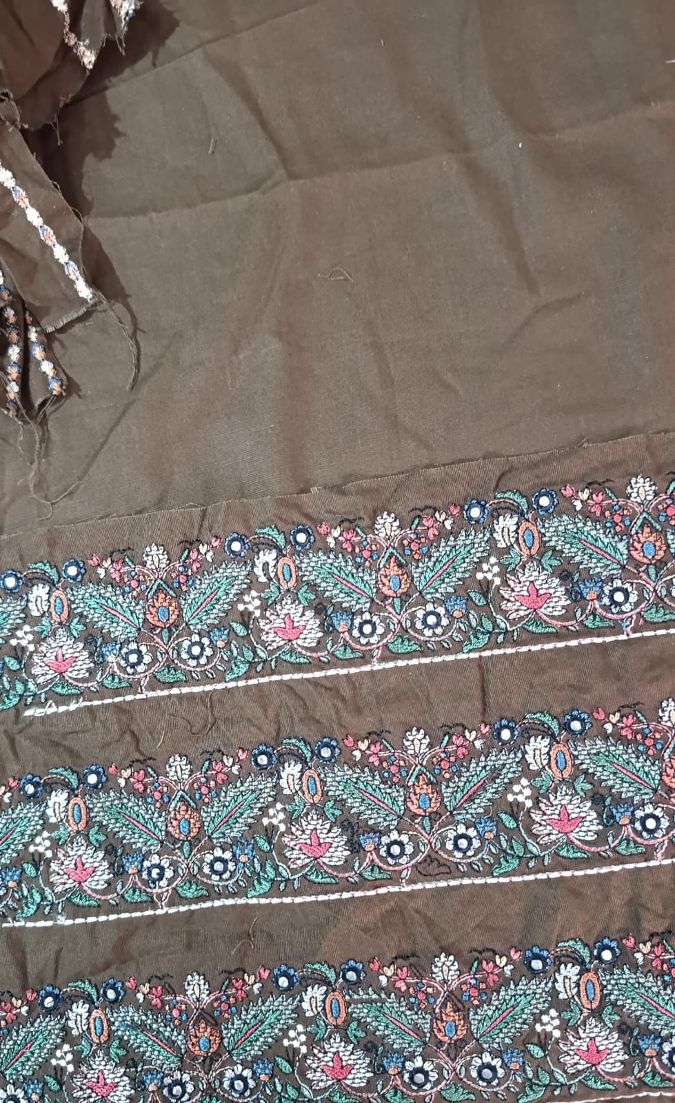 HussainRehar winter emb khaddar shirt