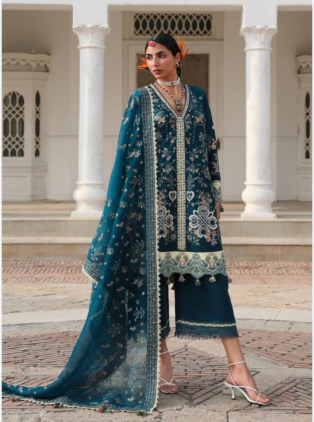 Azraq- HussainRehar lawn emb
