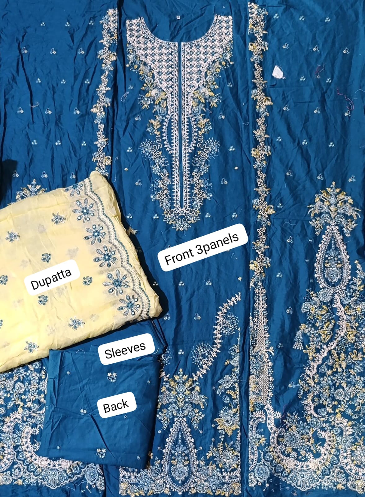HussainRehar lawn luxury emb 2pc bfresh