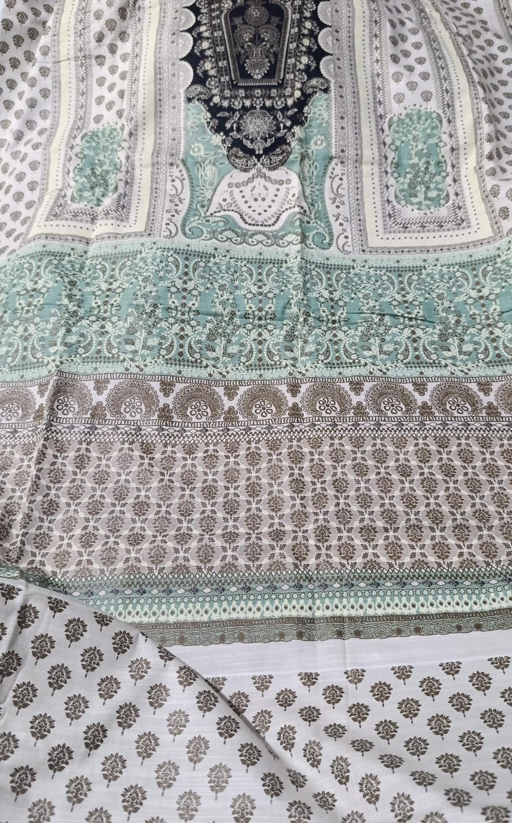 Sana safinaz winter printed  khaddar shirt