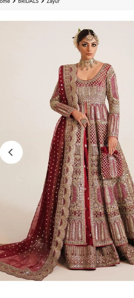Hussain rehar luxury  Emb net dupatta