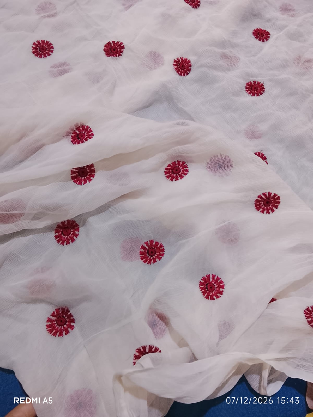 Bareeze embroidered chiffon dupatta