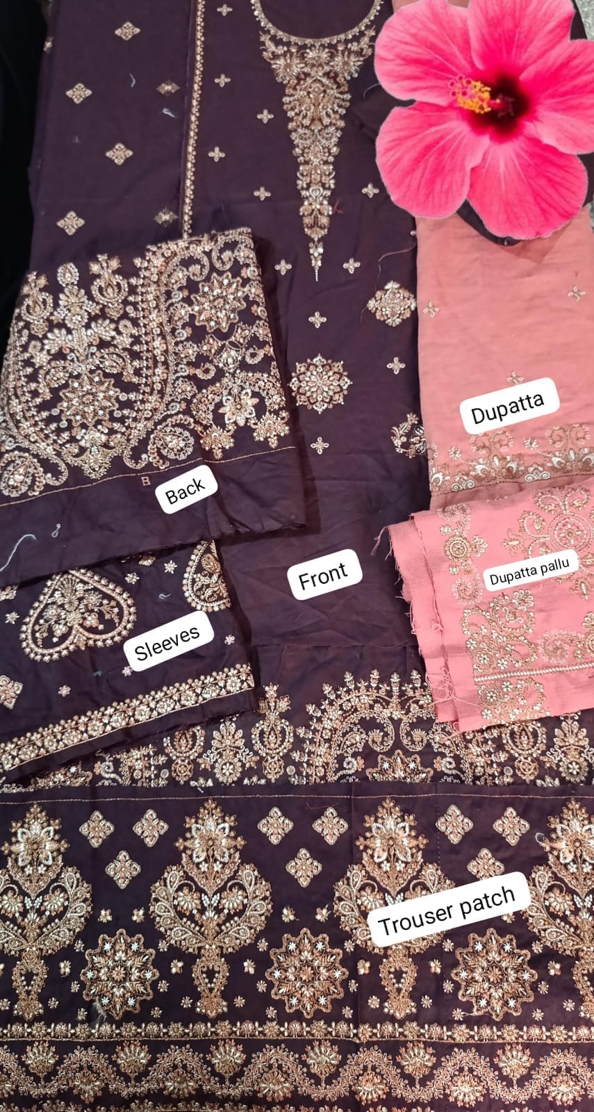 HussainRehar winter khaddar emb 2pc